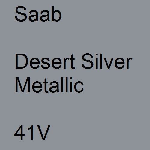 Saab, Desert Silver Metallic, 41V.